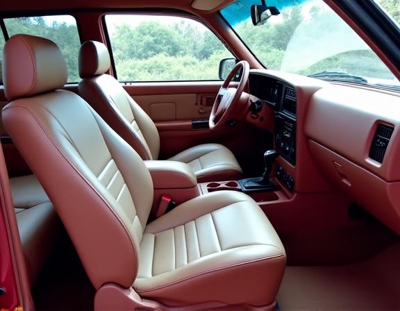 Immaculate and refreshed car interior after detailing, seats and dashboard are spotless